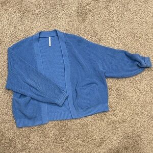 Elegant Blue Women's Cardigan